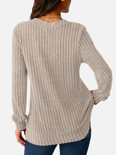 NORACORA Women's V-Neck Long-Sleeve Shirts - image 4