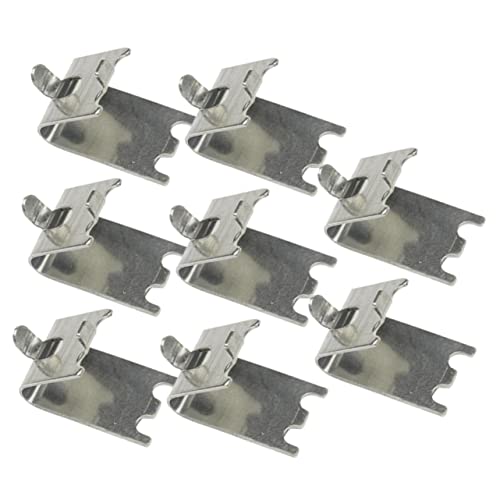 CLISPEED Clip Soporte Inoxidable para Congelador Ganchos para Estantes de Refrigerador 8 Piezas Herramienta de Abrazadera Uso Comercial