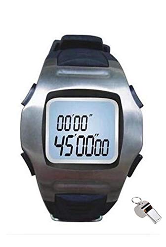 Cuzit - Montre pour arbitre de football - Chronographe, minuteur de sport - Alarme, compte à rebours, chronomètre numérique, multi-fonction - Pour homme - TF7301