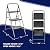 Delxo Step Ladder 3 Step Folding Step Stool with Anti-Slip Wide Pedal,Hold Up to 330lb Sturdy Steel 3 Step Stool,Lightweight Folding Step Ladder for Adults Grey