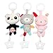Puddingt® 3 Packs Carrozzina Passeggino Passeggino Giocattoli, Lettino Lettino Culla Allegati, Cartone Animato Animale Appeso Sonaglio Toddler Giocattoli, Tessuto Soft Flock