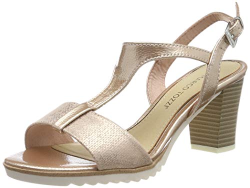Marco Tozzi 2-2-28732-22, Sandalia con Pulsera para Mujer, Rosa (Rose Met. Comb...