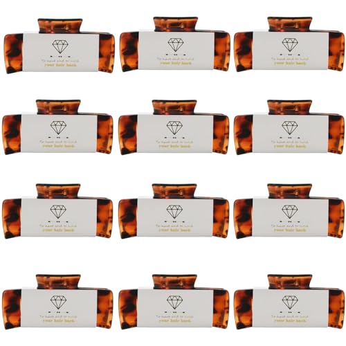 Pinces à cheveux de 10,4 cm carrées : fixation forte anti-glisse lot de 8