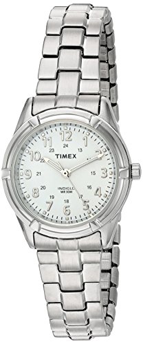 Timex Women's TW2P88900 Easton Avenue Silver-Tone Stainless Steel Expansion Band Watch