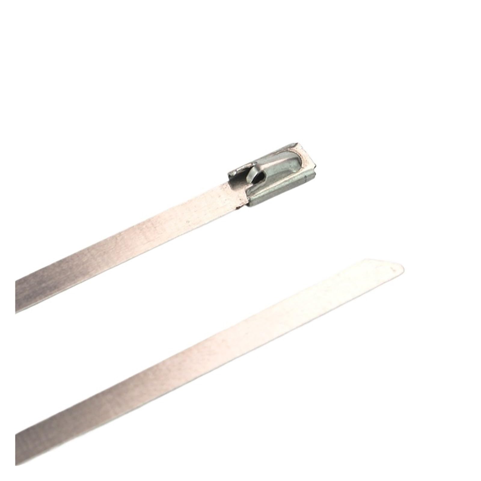 Bdayek 200Mm Cable Ties 20Pcs Stainless Steel Cable Ties Exhaust Wrap Self-Locking Zip Tie Multi-Purpose Metal Locking Tidy Organizer(200Mm)