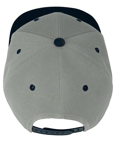 Image of Gelante Snapback Hats for Men - Flat Bill Brim Baseball Cap Hat - Plain Blank Adjustable