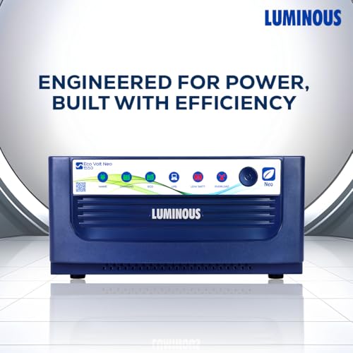 Luminous Eco Volt Neo 1550 Pure Sine Wave Inverter Ideal for Home,Office & Shops | 1400VA Inverter | Reliable Power Backup | High Performance| Easy Installation | 36 Months Warranty view 2