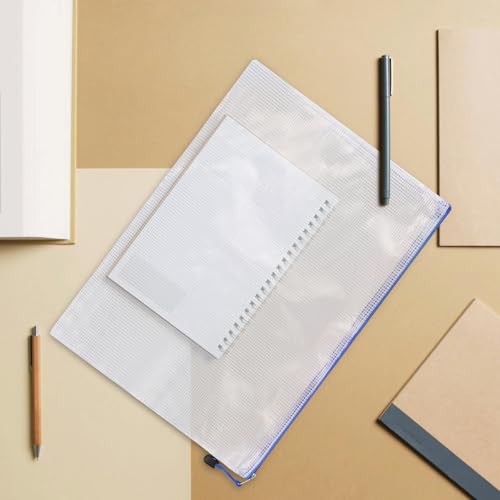 Pochettes plastique étanches A4 et A3 à fermeture éclair pour trier et protéger - 4