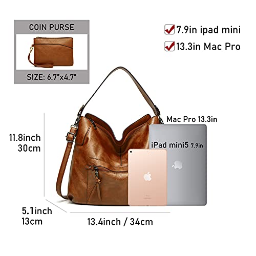 image for Gladdon Hobo Bags for Women,Large Capacity Handbags Bags Ladies Tote B