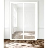 Zanzariera Porta 65 x 210 cm Magneti Extra Forti Chiusura Automatica Traspirante Anti Zanzare Insetti, Autoadesiva Senza Fori Zanzariera Porta Finestra Tenda per Balconi, Bianco