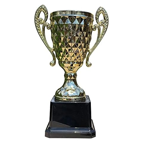 Express Medals Trophy Cup - Gold Trophy for Sport Tournaments, Competitions, Recognition or Award, 7 Inches Tall x 4.5 Inches Wide at The Handles Cover