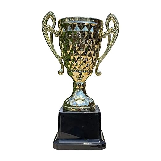 Express Medals Trophy Cup - Gold Trophy for Sport Tournaments, Competitions, Recognition or Award, 7 Inches Tall x 4.5 Inches Wide at The Handles.