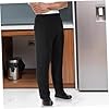 Holibanna Breathable Chef Pants Black XL for Hot Kitchen Environments Made Blend Oil and Easy to Wash for Long-Term Use #3
