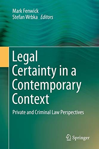 Buy Legal Certainty in a Contemporary Context — BookShops.in