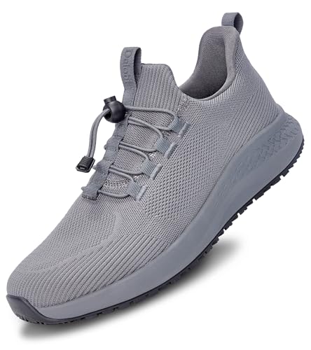 AEHAO Mens Non Slip Work Shoes Slip On Water Resistant Chef Shoe for Restaurant Kitchen Food Service...