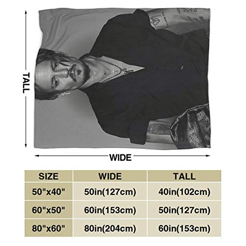 N A Super-Soft Sofa Blanket Johnny Depp Micro Fleece Blanket,Suitable for Sofa Blankets for Adults and Children Bed Blankets 60"" x50 - Image 3
