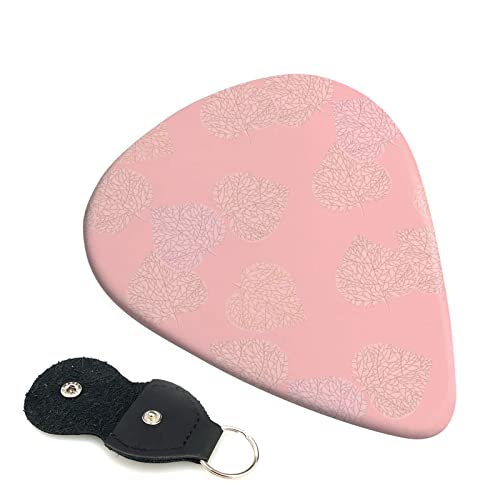 FUCVNPZ Lot de 6 médiators en celluloïd, feuilles roses, pour guitares acoustiques, électriques, basses ou ukulélé - Les Beatles, Paul McCartney, John Lennon, RIngo Starr, George Harrison FUCVNPZ Lot de 6 médiators en celluloïd, feuilles roses, pour guitares acoustiques, électriques, basses ou ukulélé