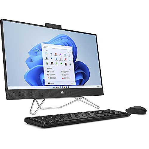 Image of HP 27-cb 2022 AIO Desktop /Intel Iris Xe Graphics 27 inch 1920x1080 / Intel i7-1255U 10 Cores / 64GB DDR4 2TB SSD M.2 /Wi-Fi /Windows 10 Pro /Jet Black / 32GB USB