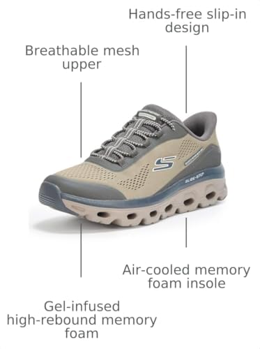 Image of Skechers Men's Glide-Step Sole Slip-in | Hands Free Slip-ins, Glide-Step, Air-Cooled Memory Foam, Machine Washable, Hiking, Trail, Casual, No Tie Fit