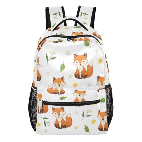 Grand sac à dos d'école pour adolescents style dessin animé mignon blanc