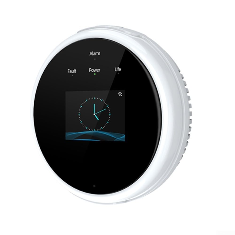Alarm detektora gazu, LPG, wykrywacz wycieku gazu ziemnego, czujnik wycieku gazu ziemnego, inteligentny wyświetlacz LCD Tuya wykrywacz wycieku gazu, metan, propan, butan, palny, detektor gazu, pasuje