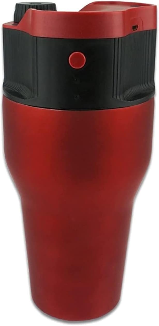 Cafetera Portátil Automática con Extracción por Circulación y USB Color Rojo