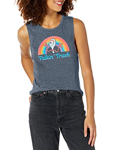 Disney Pixar Toy Story 4 Talkin Trash Festival Músculo, Azul mezclilla jaspeado, Large