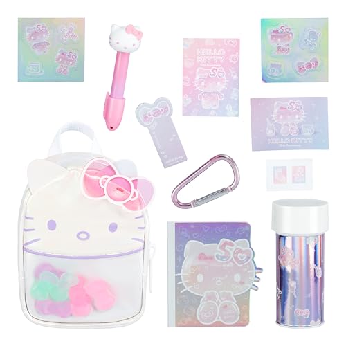 Real Littles- Hello Kitty® and Friends Mini Backpack + 6 Accessories - Series 2 -Assorted Styles at Random, Small