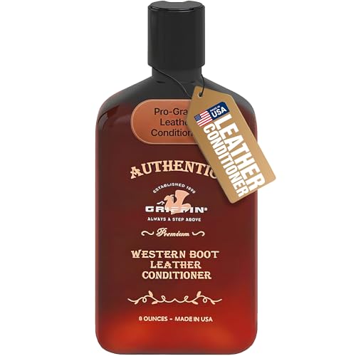 GRIFFIN Western Leather Conditioner - Best Since 1890 to Restore, Soften & Protect (8 oz.)