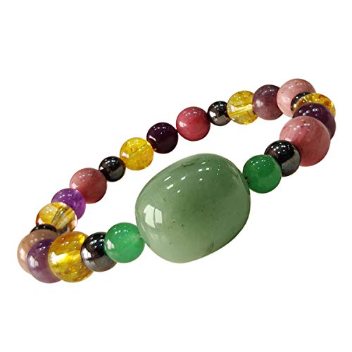 Image of Shubhanjali Crystal Elastic 8mm Stretch Customized Bracelet for Men and Women-(Standard,Multicolor)