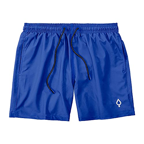 Kit 5 Shorts Bermudas Resina Liso Lisa Masculino Tactel Básico KIT5-01 Tamanho:M;Cor:Multi