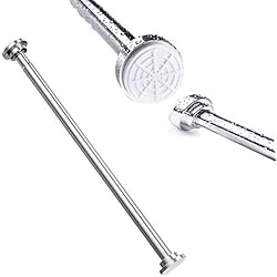 Barras Para Cortinas De Baño Carrefour QH Barras Cortina Ducha 105cm-170cm Extensible, Barra de presión de Acero Inoxidable para Armario, baño el Dormitorio(105cm-170cm)