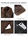 Eisctnd Men's Faux Fur Coat, Warm Fluffy Fuzzy Fleece Jacket with Lapel Collar for Winter Fashion Trench Outerwear(Coffee-XXL)