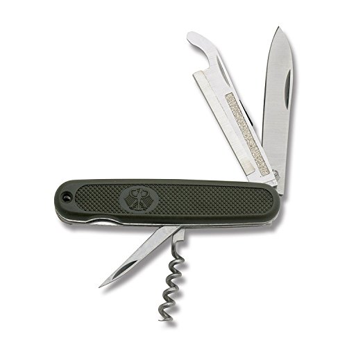 Unbranded/Generic MI212 Military Folding Knife Saw Blade/OD Green 4.125" Closed Folder