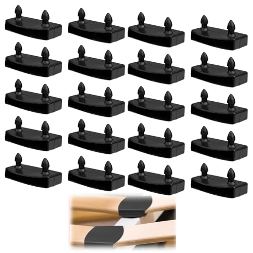 Lot de 20 Supports pour Sommier à Lattes de Lit, 55mm Embouts Lattes pour Sommier Capuchons Lattes...