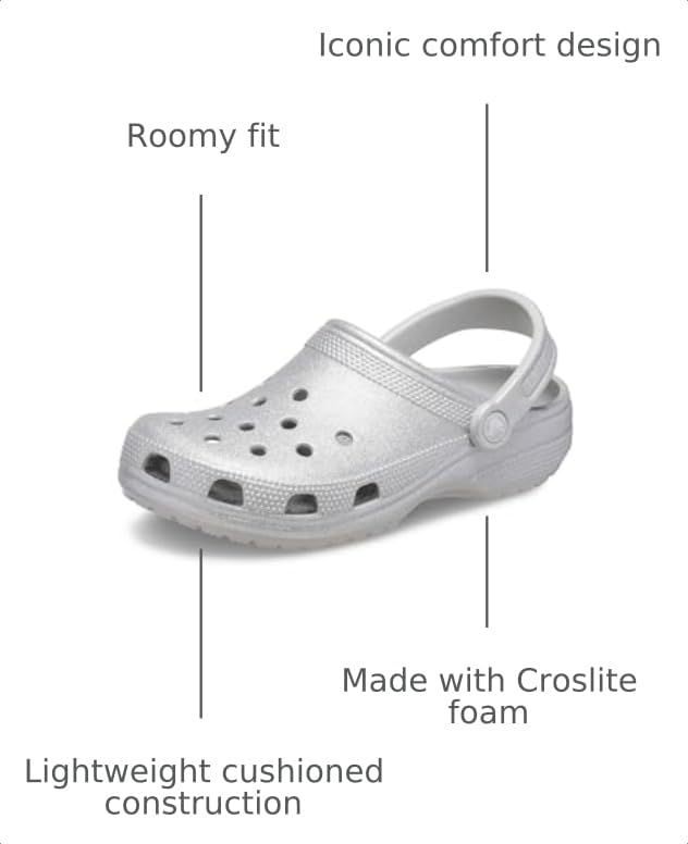 Image of Crocs Classic Clogs - Glitter