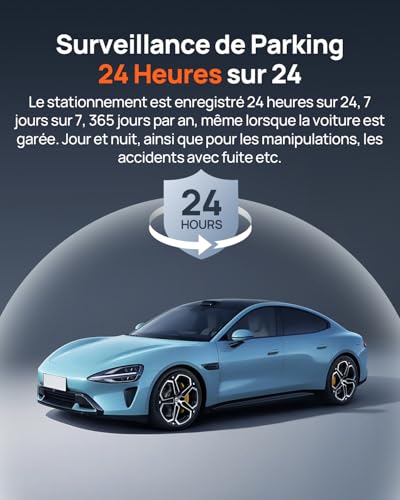 70mai Dashcam A800SE avec Kit de Câblage UP03 et Batterie Intégrée - 6