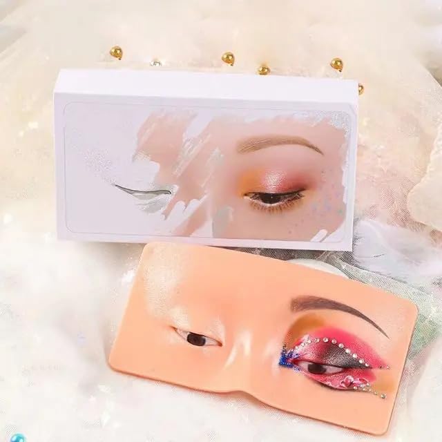 Makeup Practice Face Board, Silicone Makeup Face - Practice Skin Board,for Makeup Practice Mask Skin Face Eye Makeup Practice for Beginner Makeup Artist The Perfect Makeup (SKIN, 1 - Pcs)-image-22