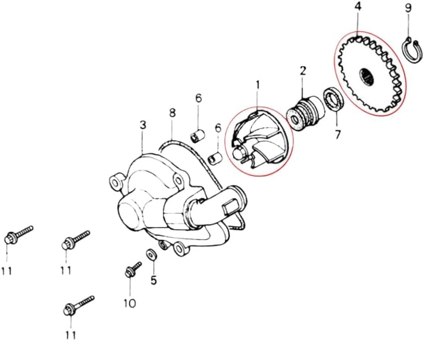 DMR-J メカニカルレスタイプ ウォーターポンプギア NSR250R MC21 MC18 (再レビュー)のパーツレビュー |  NSR250R(kuribow) | みんカラ ウォーターポンプインペラシャフトギアキット 1 NX250 1 NX 250 オフロードバイクと互換性あり