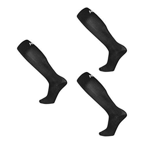 New Balance Unisex 1 Pack Wellness Compression Over the Calf Socks,Large,Black