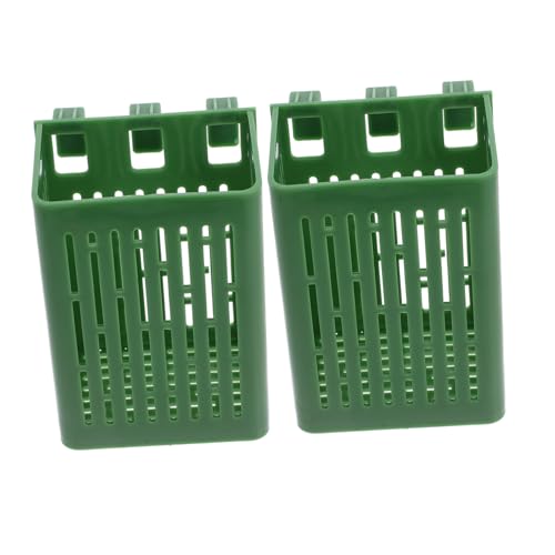 TOYANDONA 2pcs Aquarium Plant Holder Basket Thickened Mesh Pot for Enhanced Water Circulation and Oxygenation Wall-mounted Fish Tank Plant Nursery Holder for Aquatic Flora and Small Fish