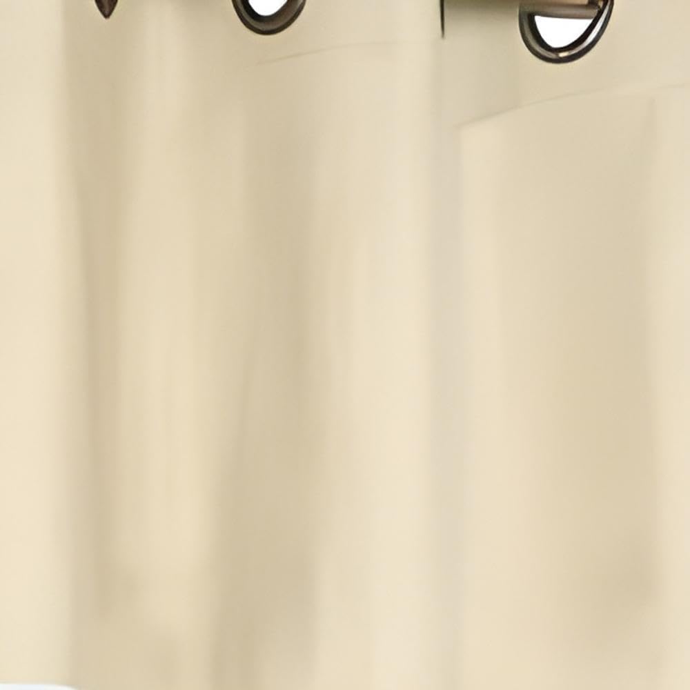 Natural Cotton Grommet Top Sill Length Valance