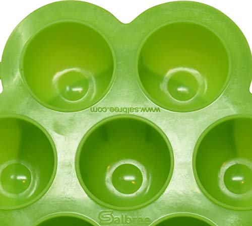 Salbree Egg Bite Mold for Instant Pot Accessories Silicone Instapot Steamer Molds Container for Eggs Meatloaf Vegetables fits Insta Pot Cooker 5qt 6qt 8qt - Built-In Handles & Trivet (green) - Thumbnail 3