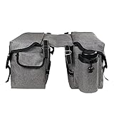 Zwei kleine Seitentaschen: Die Rücksitztasche des Fahrrads hat zwei kleine Seitentaschen, die einige kleine Gegenstände verstauen können. Einschließlich Kleidung, Lebensmittel, Bücher, Schuhe, Wasserflaschen, Fahrrad-Reparaturwerkzeuge usw.