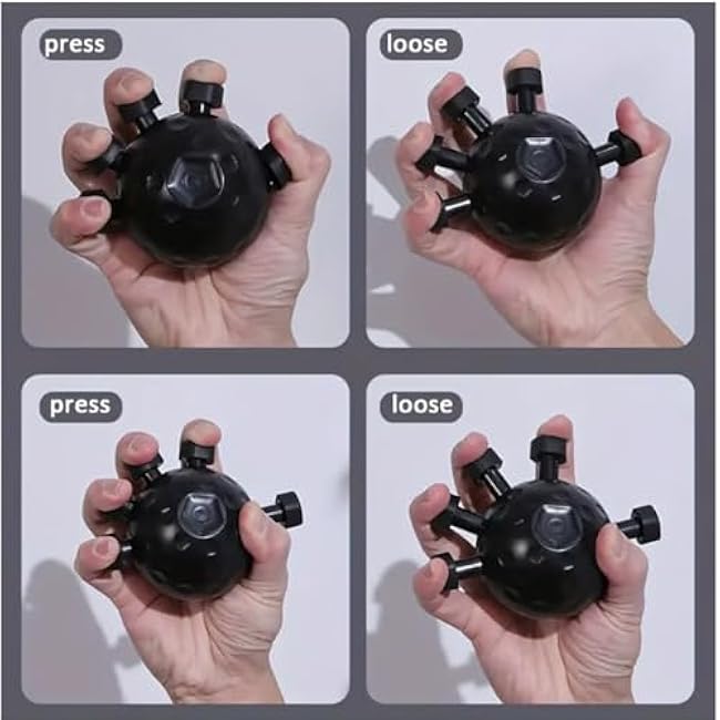 Finger Grip Strengthener, 2025 New Hand Grip Strength Trainer, Finger Exerciser Grip Tool, Adjustable Hand Muscle Strength Trainer for Grip Strength and Grip Training