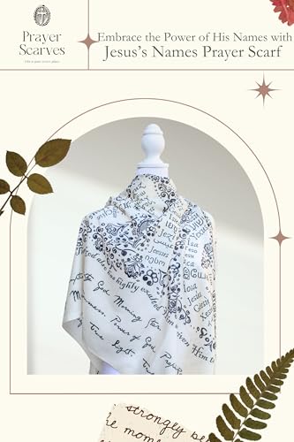 Jesus's Names Christian Prayer Scarf – Large and Soft Scripture Shawl, 75 Languages, 84 Titles of Christ - Image 3