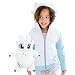 Cubcoats Light Fury Dragon - 2-in-1 Transforming Classic Zip-Up & Soft Plushie - How to Train Your Dragon - Glow in The Dark White