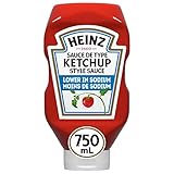 Heinz Low Sodium Ketchup, 750mL/25oz, Bottle (Imported from Canada)