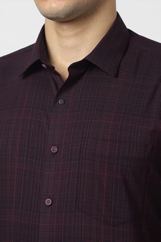 Image of Van Heusen Mens Checkered Full Sleeve Shirt | Timeless Pattern | Smart Comfortable Styling