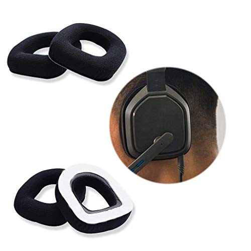 For Astro A10 A20 A40 A50 Gaming Headset Sponge Sleeve Anti-Drop Anti-wear Flannel Earmuffs, Black miniatura 2